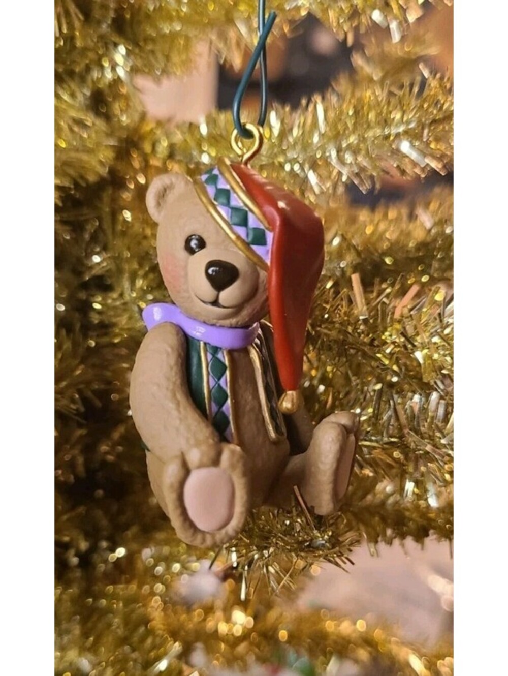 Waiting for a Hug Hallmark Ornament 1999 Teddy Bear Christmas Vintage Gift